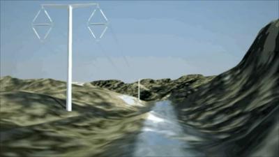 New design of electricity pylon