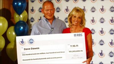 EuroMillions winners, Dave and Angela Dawes