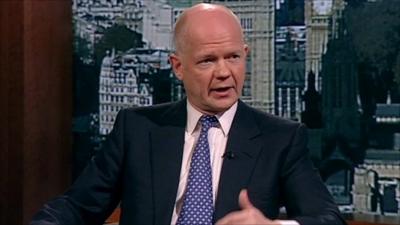 Foreign Secretary William Hague