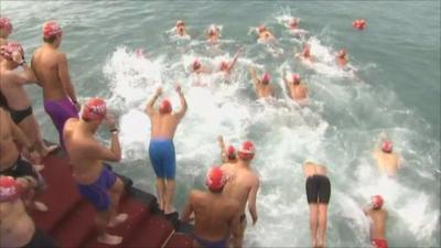 Hong Kong swimmers