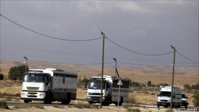 Prisoners being transferred ahead of the exchange