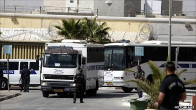 Coaches carrying prisoners