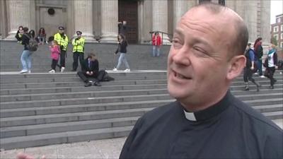 The Canon of St Paul's Cathedral, the Reverend Giles Fraser