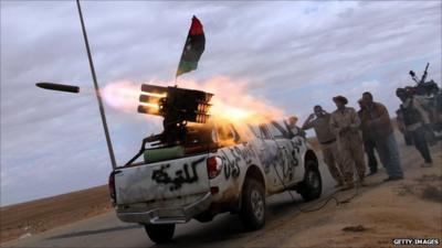 Fighters near Bani Walid