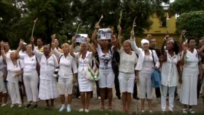 Ladies in White march in Havana