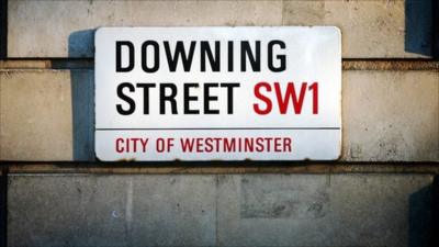 Downing Street sign