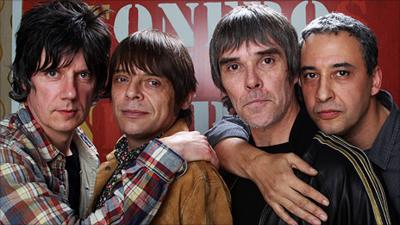 The Stone Roses (l-r: John Squire, Mani, Ian Brown, Reni)