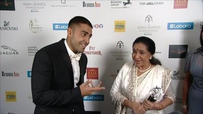 Singers Jay Sean and Asha Bhosle