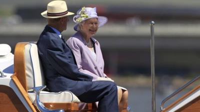 The Queen takes a cruise in Canberra