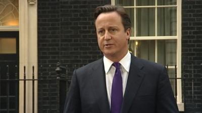 UK Prime Minister David Cameron