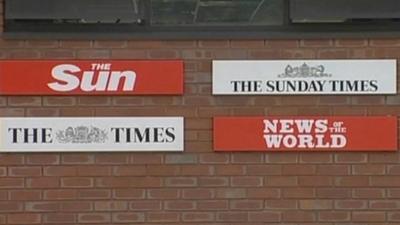 News International newspaper symbols