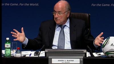 Fifa president Sepp Blatter