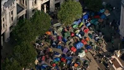 Protester camp outside St Paul's