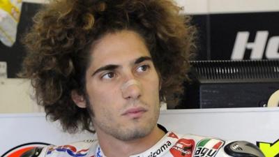 Italian MotoGP rider Marco Simoncelli