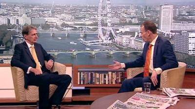 Philip Hammond on The Andrew Marr Show