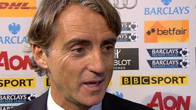 Manchester City manager Roberto Mancini