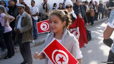 Election scene in Tunisia