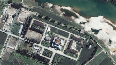 Satellite image of North Korea's Yongbyon nuclear reactor