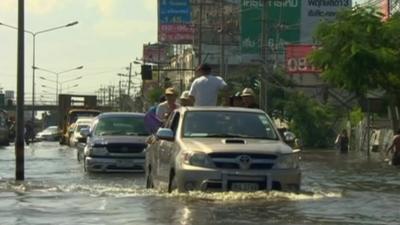 Flooded street