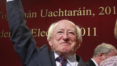 Irish president-elect Michael D Higgins