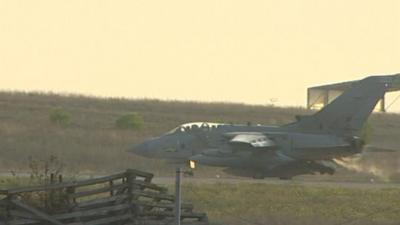 RAF Tornado preparing for take-off