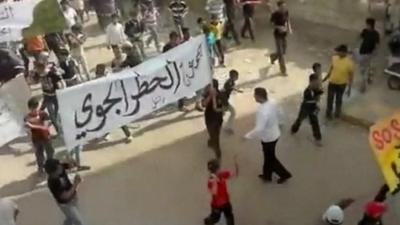 Syrian anti-government protesters