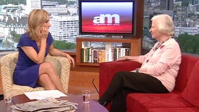 PD James talking to Sophie Raworth on The Andrew Marr Show