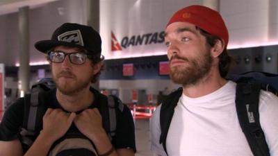 Two British airline passengers in Australia