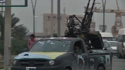 Armed vehicle in Libya