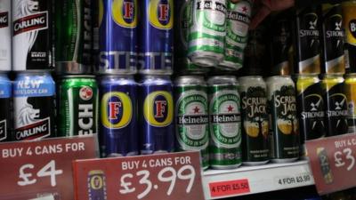 Lager and cider cans for sale