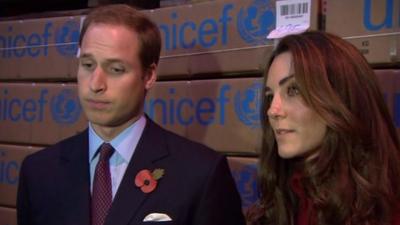 Prince William and the Duchess of Cambridge