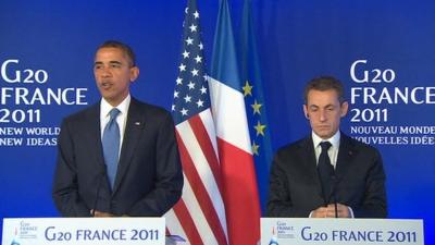 Mr Obama and Mr Sarkozy