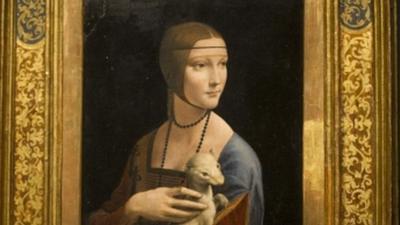 Portrait of Cecilia Gallerani" (The Lady with an Ermine)