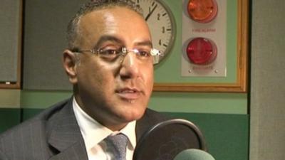 Kenya's Tourism Minister, Najib Balala speaks to BBC