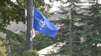 Nato flag in Georgia