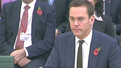 The head of News International, James Murdoch