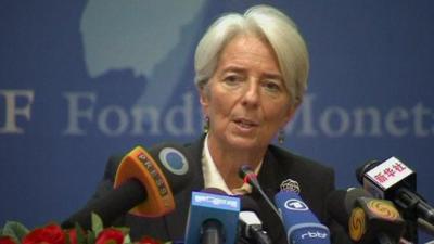 Christian Lagarde, the head of the International Monetary Fund (IMF),