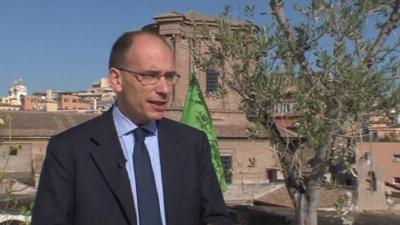 Enrico Letta the Deputy Leader of the main opposition party