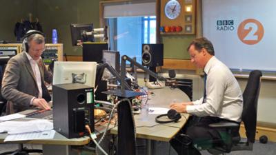 David Cameron joins BBC Radio 2's Jeremy Vine