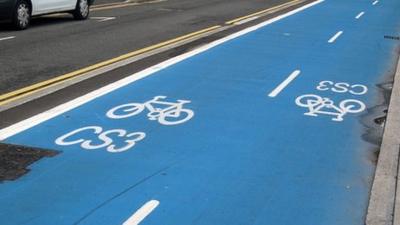 A cycling superhighway in London