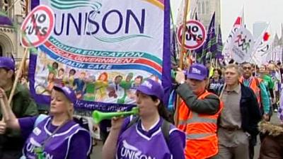 Union day of action in March 2011