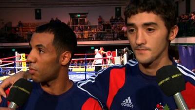 British boxers Khalid Yafai and Andrew Selby