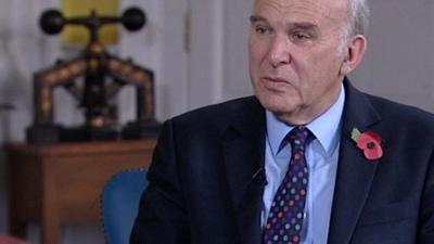 Business Secretary Vince Cable