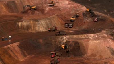 Iron ore production in Goa