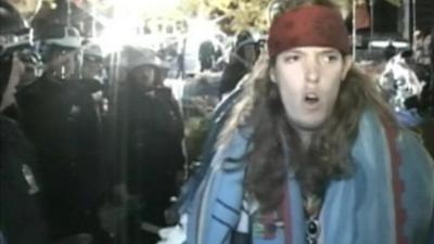 An Occupy Wall Street protester