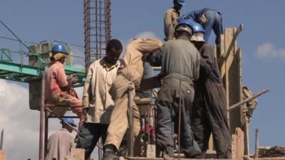 Construction works in Ethiopia