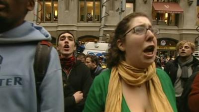 Occupy protestor in New York