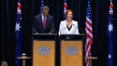 Julia Gillard and Barack Obama