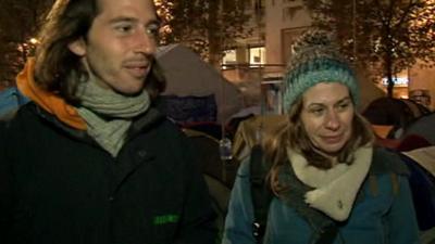 George Barda and Chloe Ruthven of Occupy