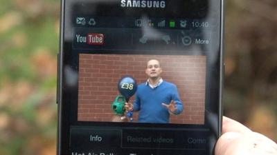 Mobile phone playing video